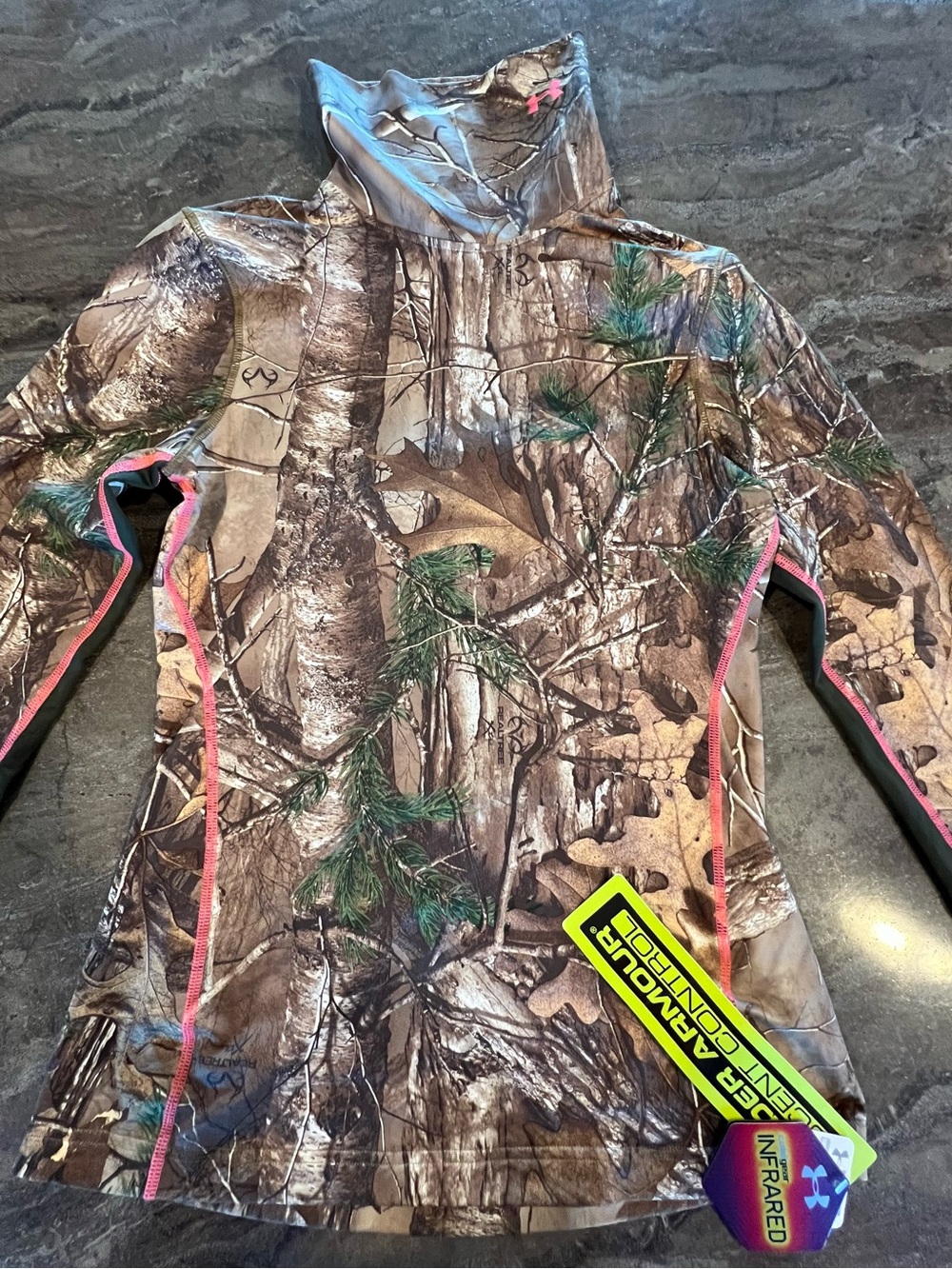 Under Armour ' womens Camo Hoodie - Brown, Green, Pink Accents